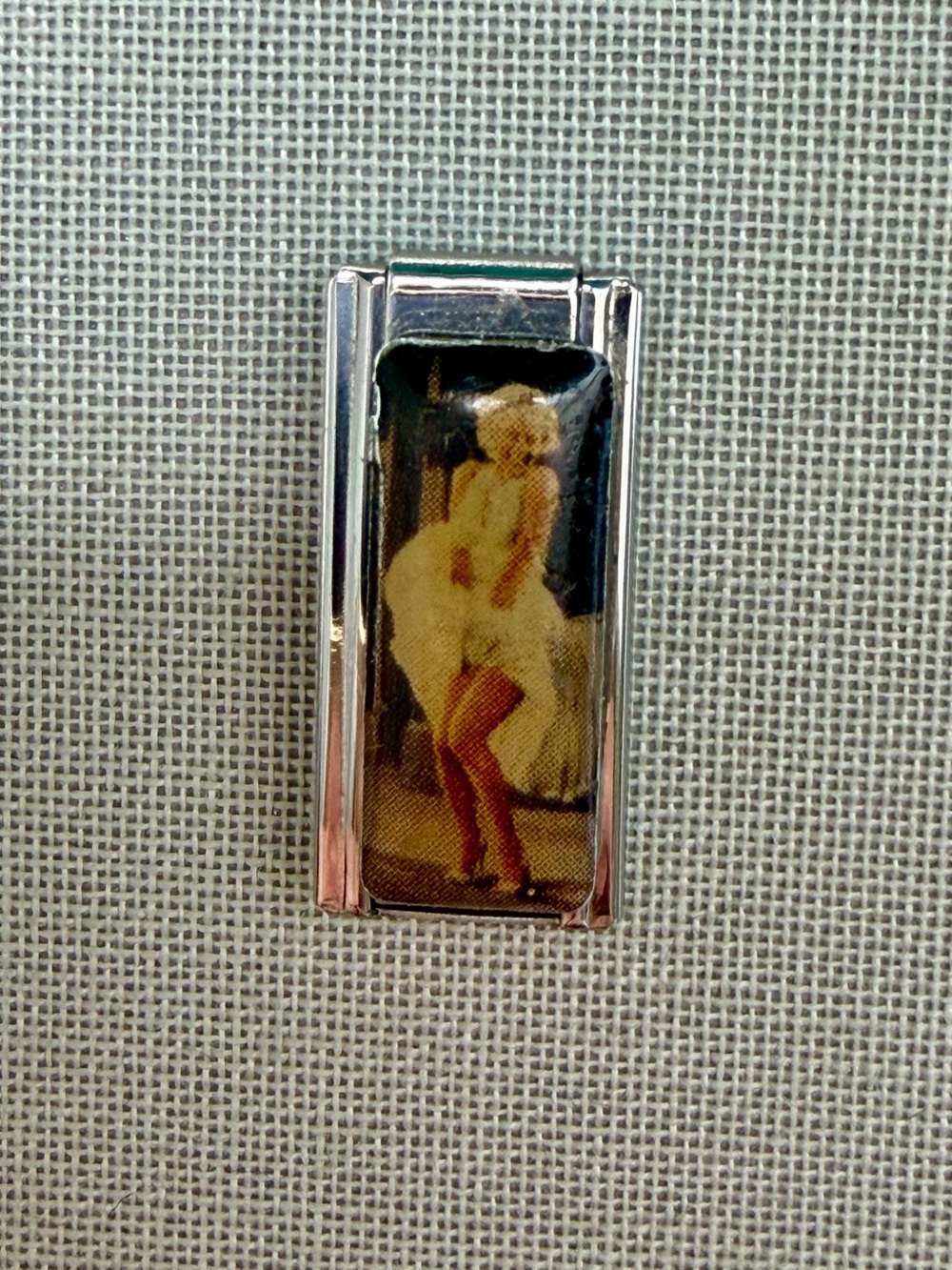 Marylin Monroe Italian Charm Bracelet Link Stainless Steel 9mm
